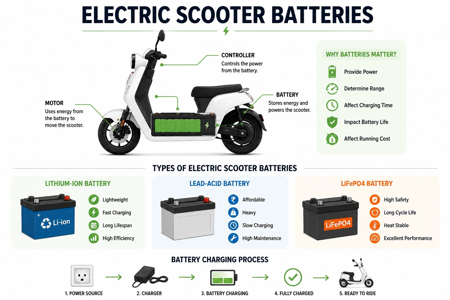 electric scooter batteries