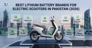 Best lithium battery brands for electric scooters in Pakistan 2026 comparison
